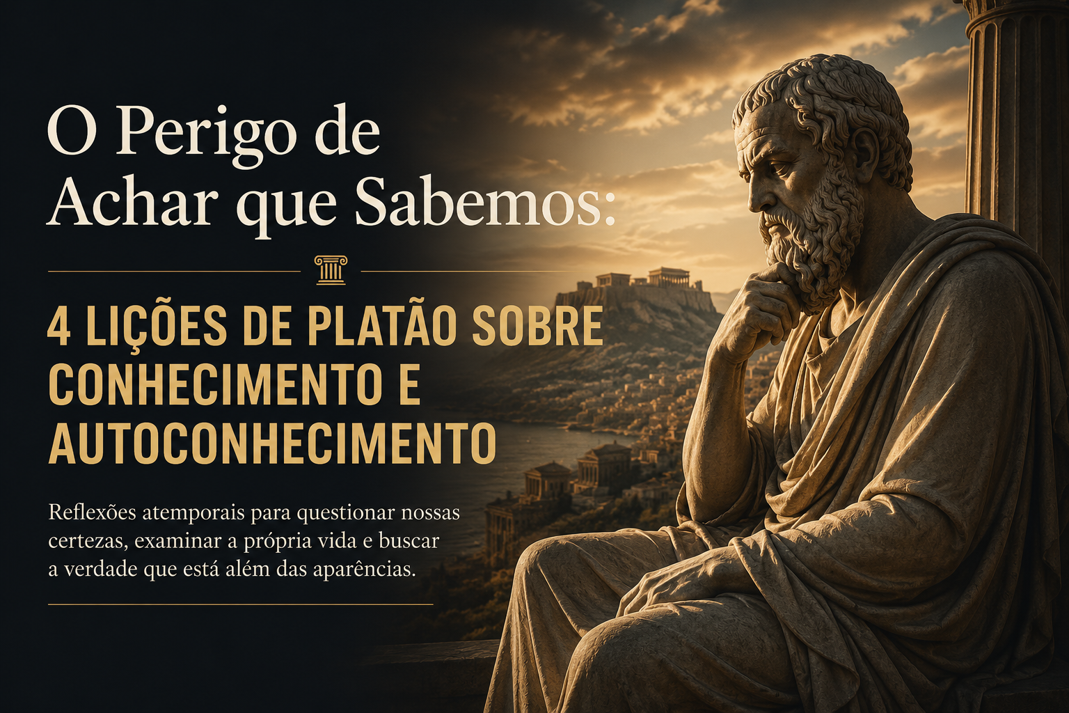 Arte do artigo O Perigo de Achar que Sabemos.