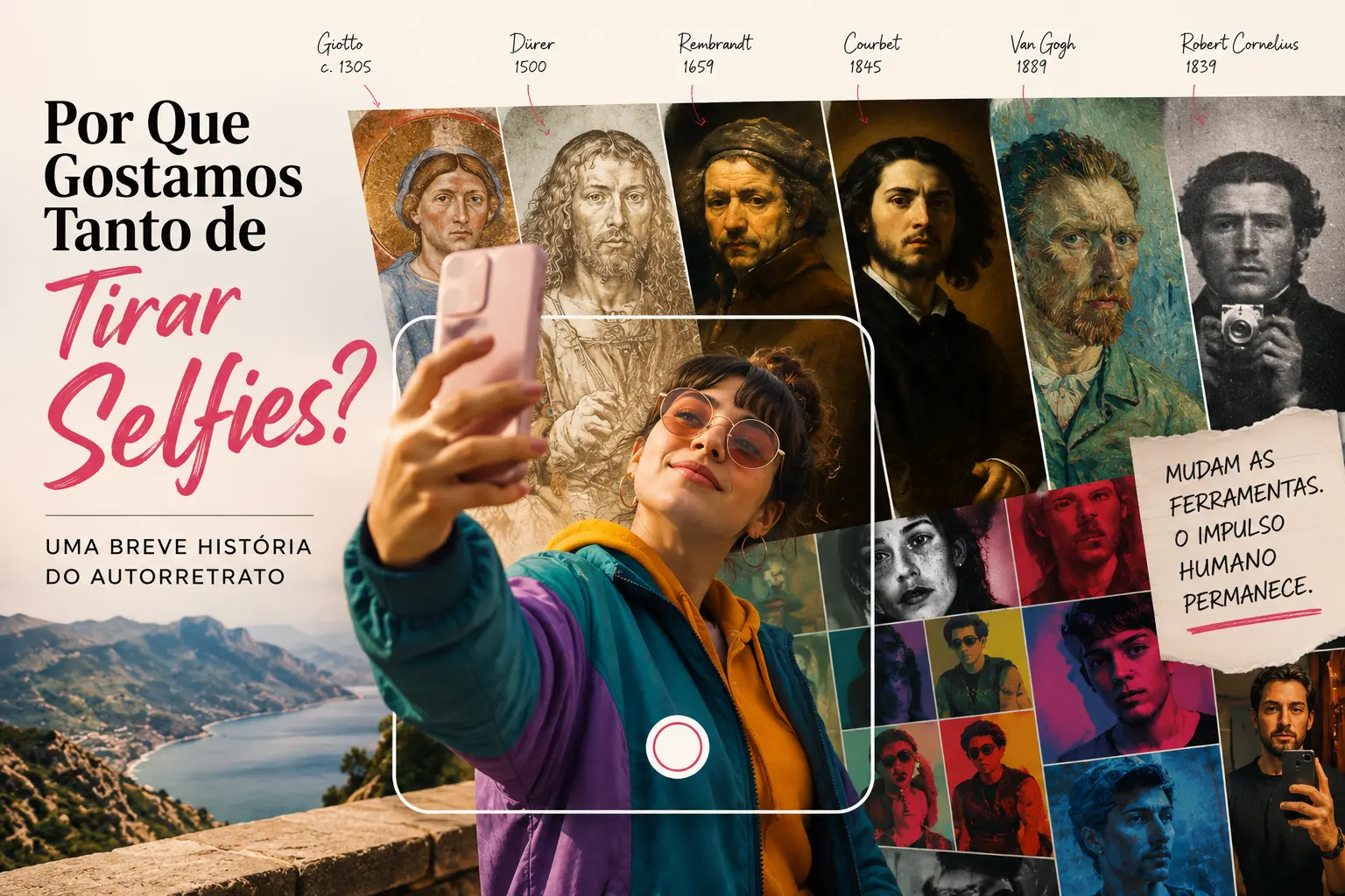 Arte do artigo Por Que Gostamos Tanto de Tirar Selfies?